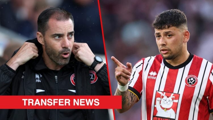 Split image showing Sheffield United coach Ruben Selles and midfielder Gustavo Hamer