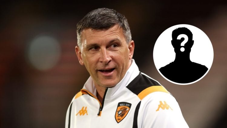Sergej Jakirovic, Head Coach of Hull City looks on. Inset, Mystery Player