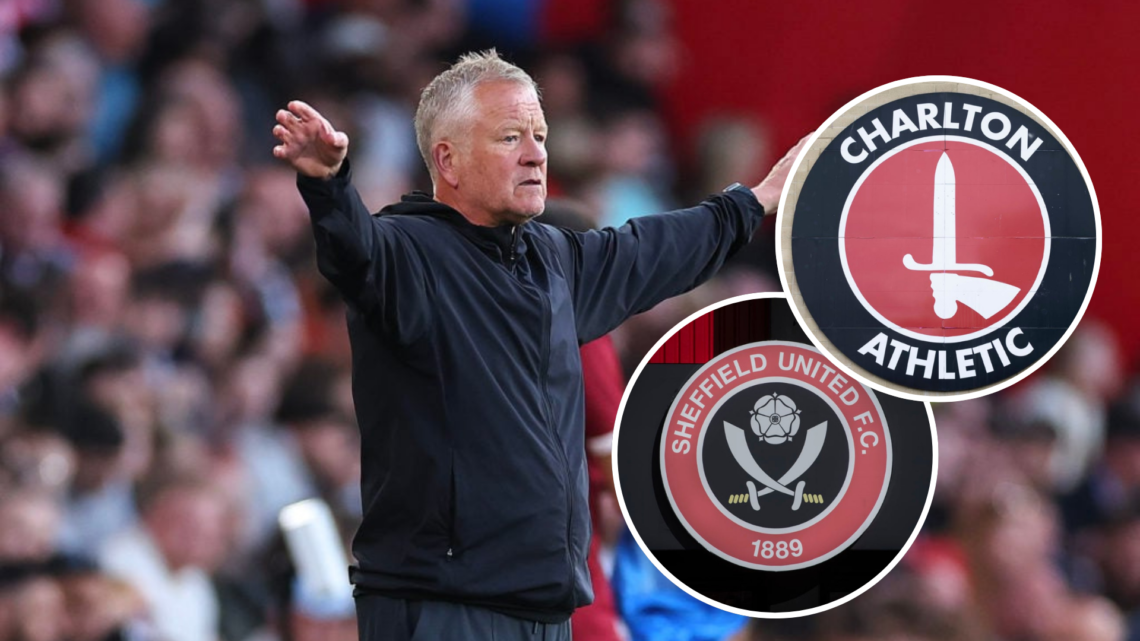 Chris Wilder the head coach / manager of Sheffield United gestures during the Sky Bet Championship Play-Off Semi Final Second Leg match between She...