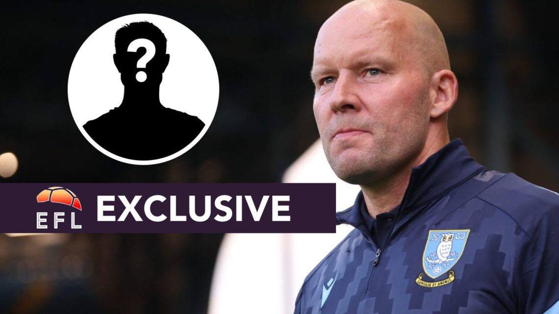 Henrik Pedersen, Sheffield Wednesday manager. Inset: mystery person and EFL exclusive logo