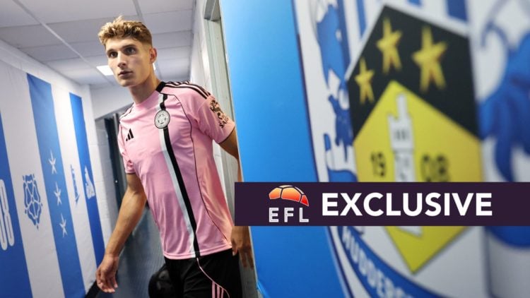Ben Nelson leaves the away dressing room before Leicester City's Carabao Cup tie against Huddersfield Town