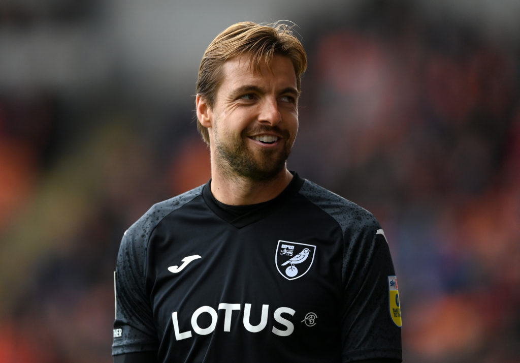 Tim Krul during Blackpool v Norwich City - Sky Bet Championship