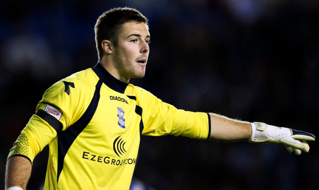 Jack Butland of Birmingham in action during the npower Championship match vs Brighton and Hove Albion