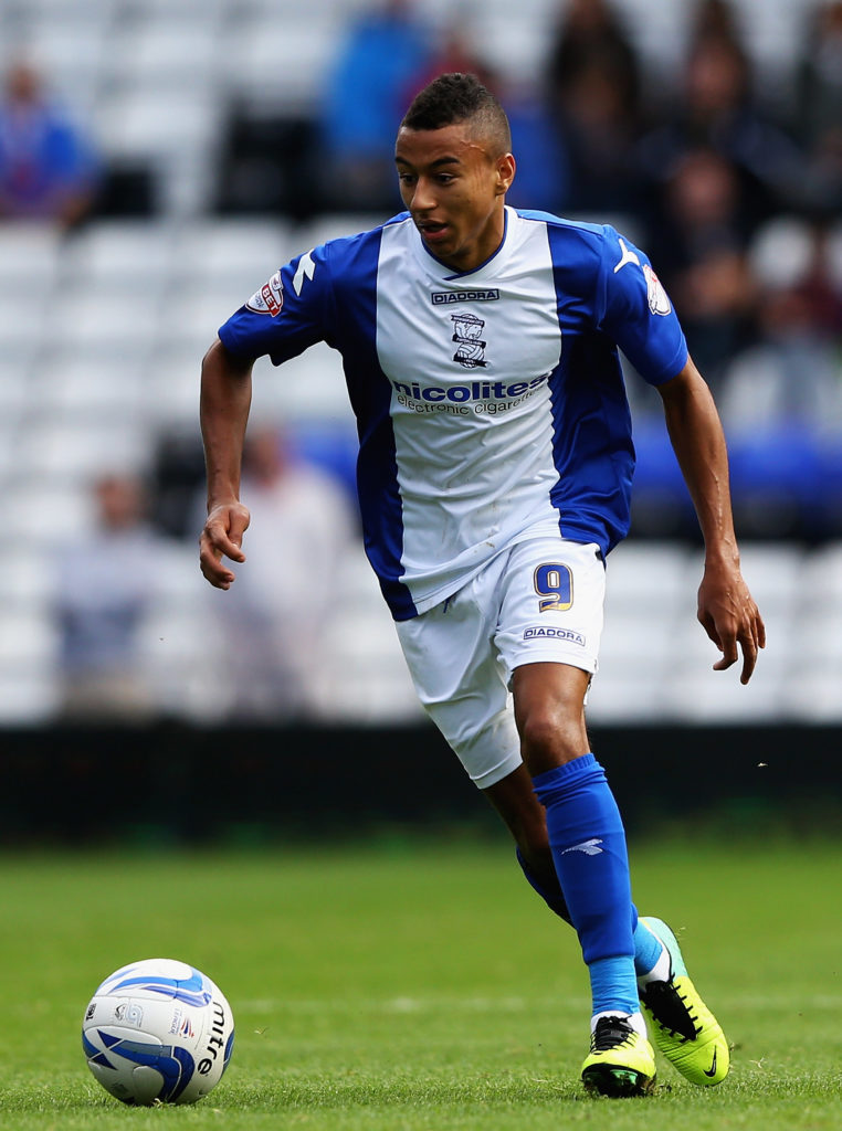 Jesse Lingard controls the ball for Birmingham City v Bolton Wanderers - Sky Bet Championship