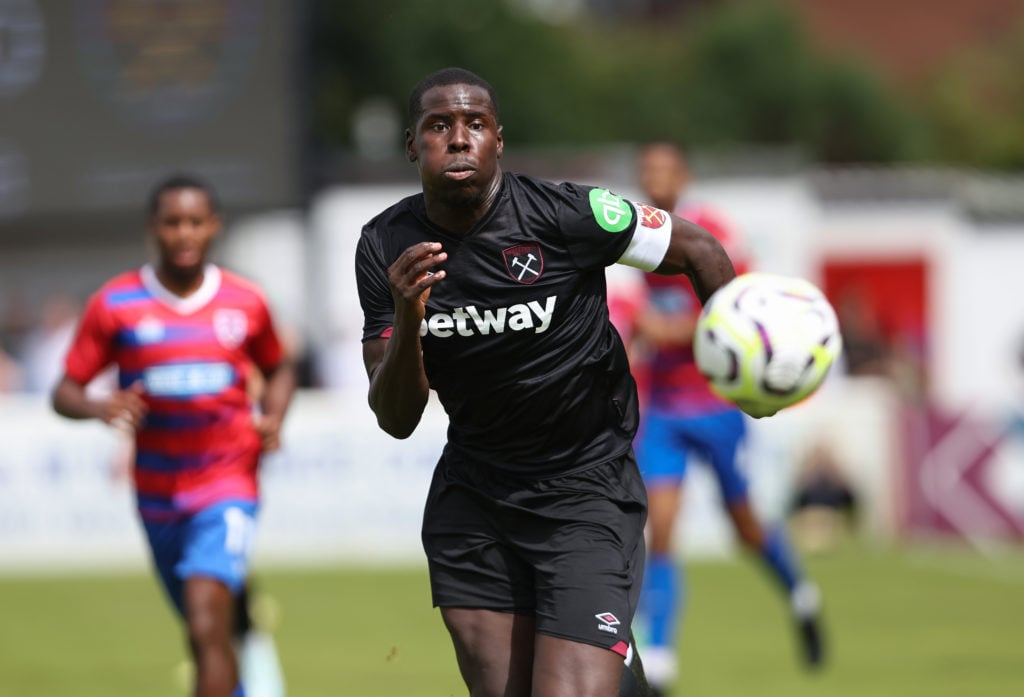 Kurt Zouma during West Ham United's pre-season friendly vs Dagenham & Redbridge