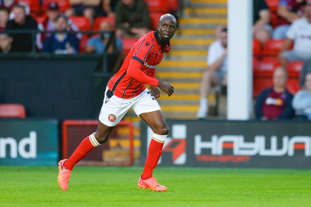 Albert Adomah of Walsall looks on during the Pre-Season Friendly between Walsall and Aston Villa