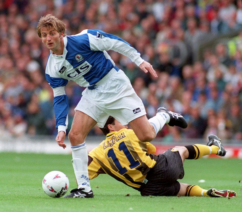 Tim Sherwood for Blackburn Rovers against Everton