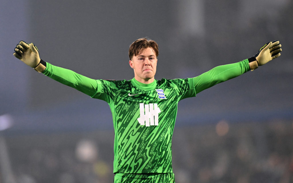 Bailey Peacock-Farrell for Birmingham City against Newcastle United