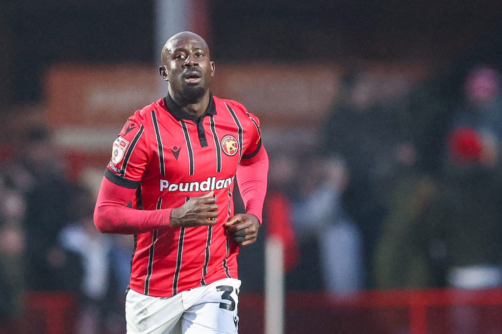 Albert Adomah during Walsall v Chesterfield - Sky Bet League 2