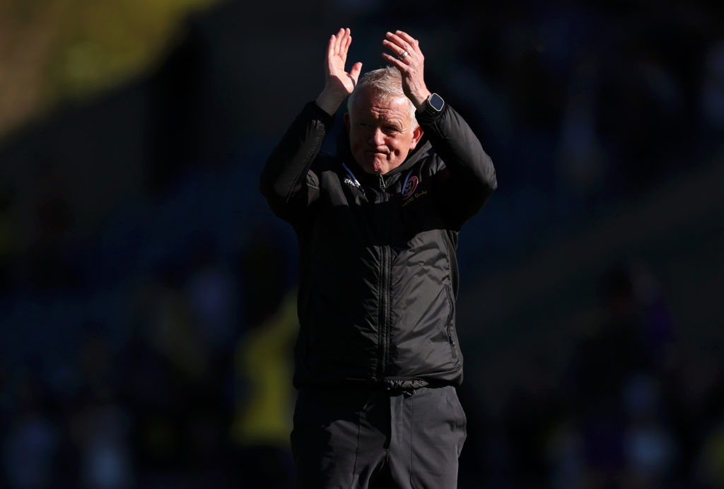 Chris Wilder, Manager of Sheffield United FC shows his appreciation