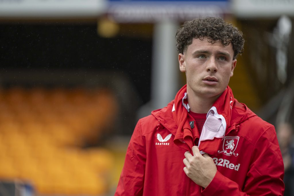 Middlesbrough's Law McCabe stands before the pre-season friendly match between Bradford City and Middlesbrough
