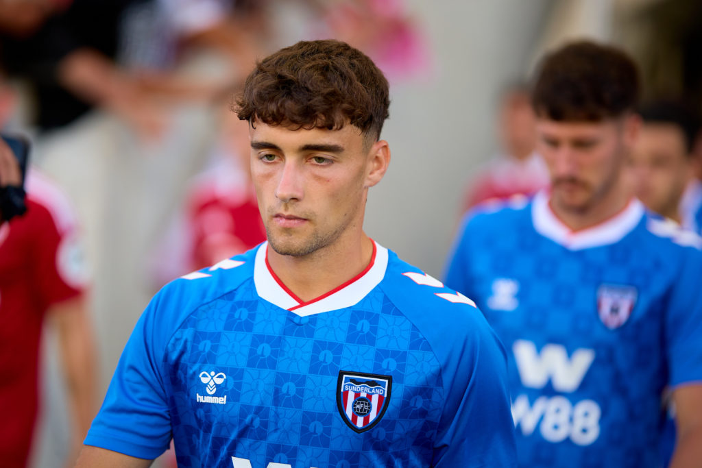 Niall Huggins reacts before Sunderland vs Sevilla in a Pre-Season Friendly
