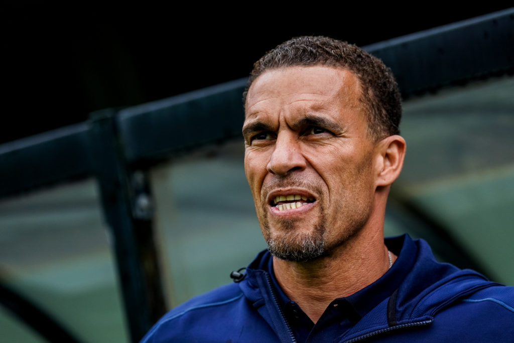Blackburn Rovers head coach Valerien Ismael looks on