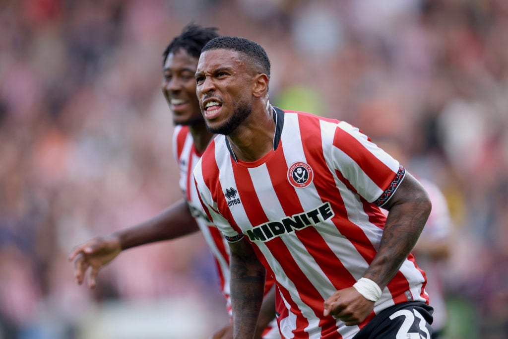 Tyrese Campbell of Sheffield United celebrates