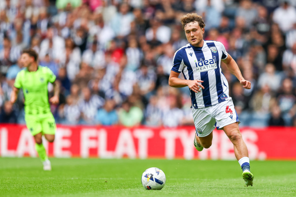 Callum Styles in action for West Brom against Portsmouth