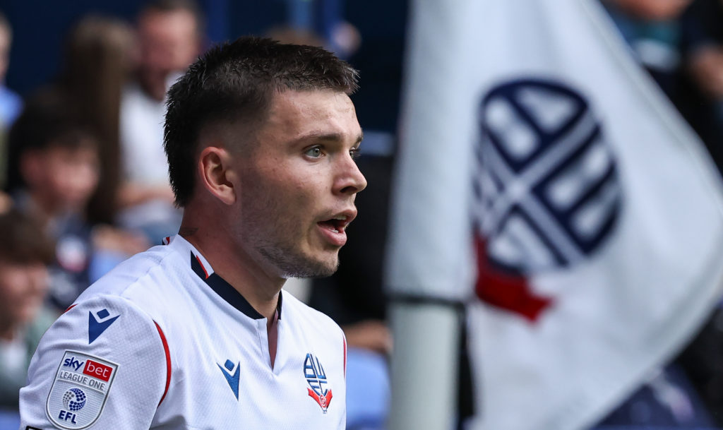 Bolton Wanderers' Aaron Morley during the Sky Bet League One match between Bolton Wanderers and Lincoln City