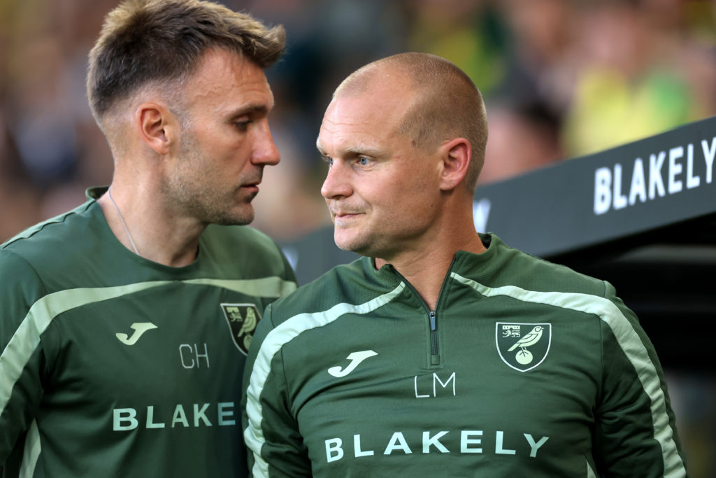 Liam Manning during Norwich City v Southampton FC - Carabao Cup Second Round