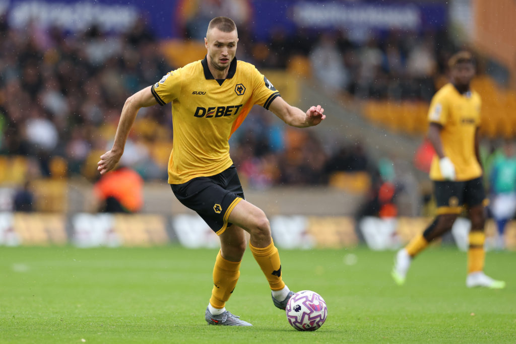 Sasa Kalajdzic for Wolves against Everton