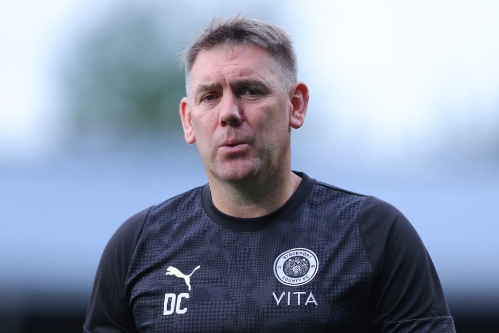 Dave Challinor during Stockport County v Wolverhampton Wanderers U21 - Vertu Trophy
