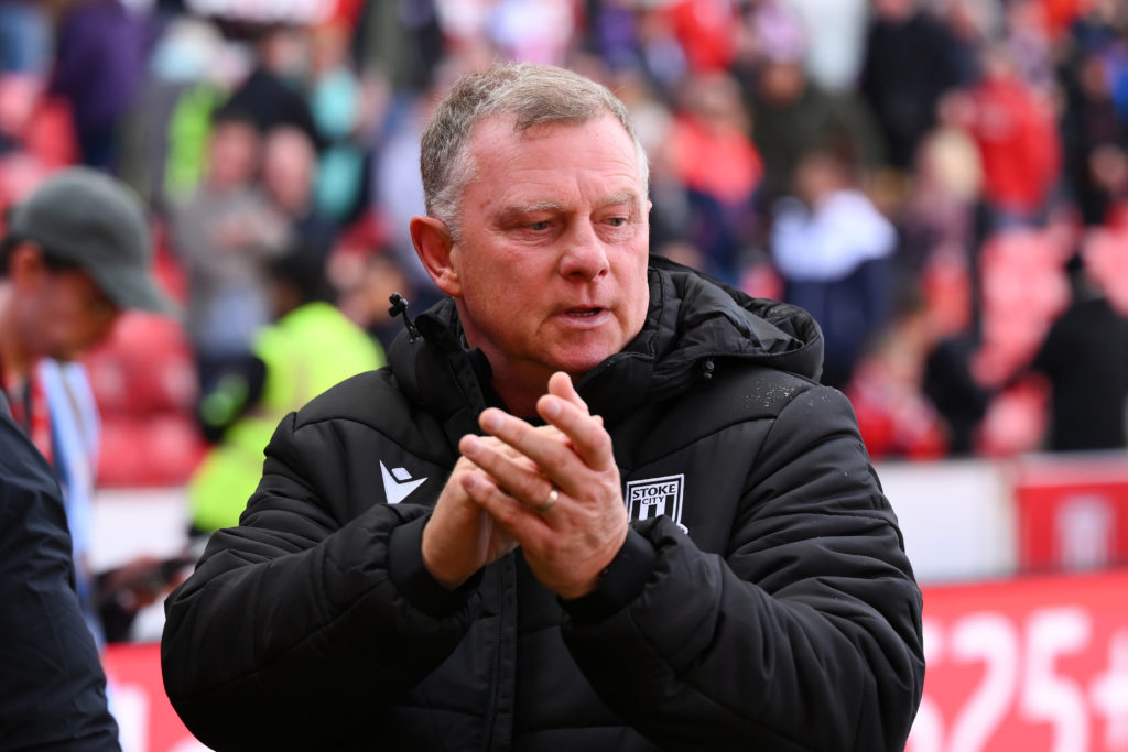 Mark Robins during Stoke City v Birmingham City - Sky Bet Championship