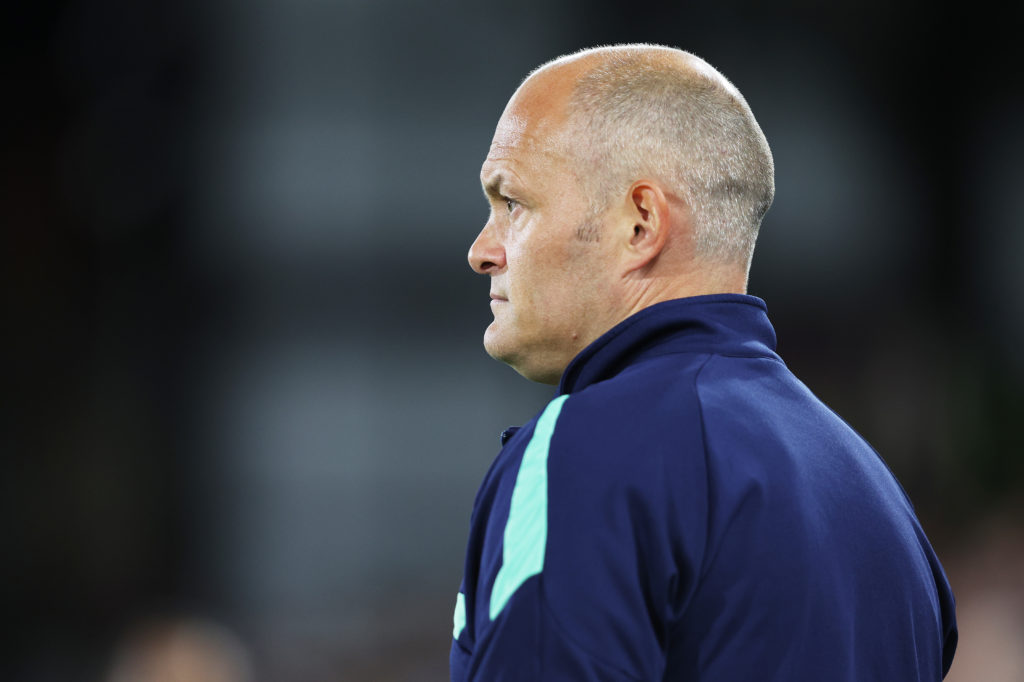 Alex Neil, Manager of Millwall, looks on during the Carabao Cup Third Round match between Crystal Palace and Millwall