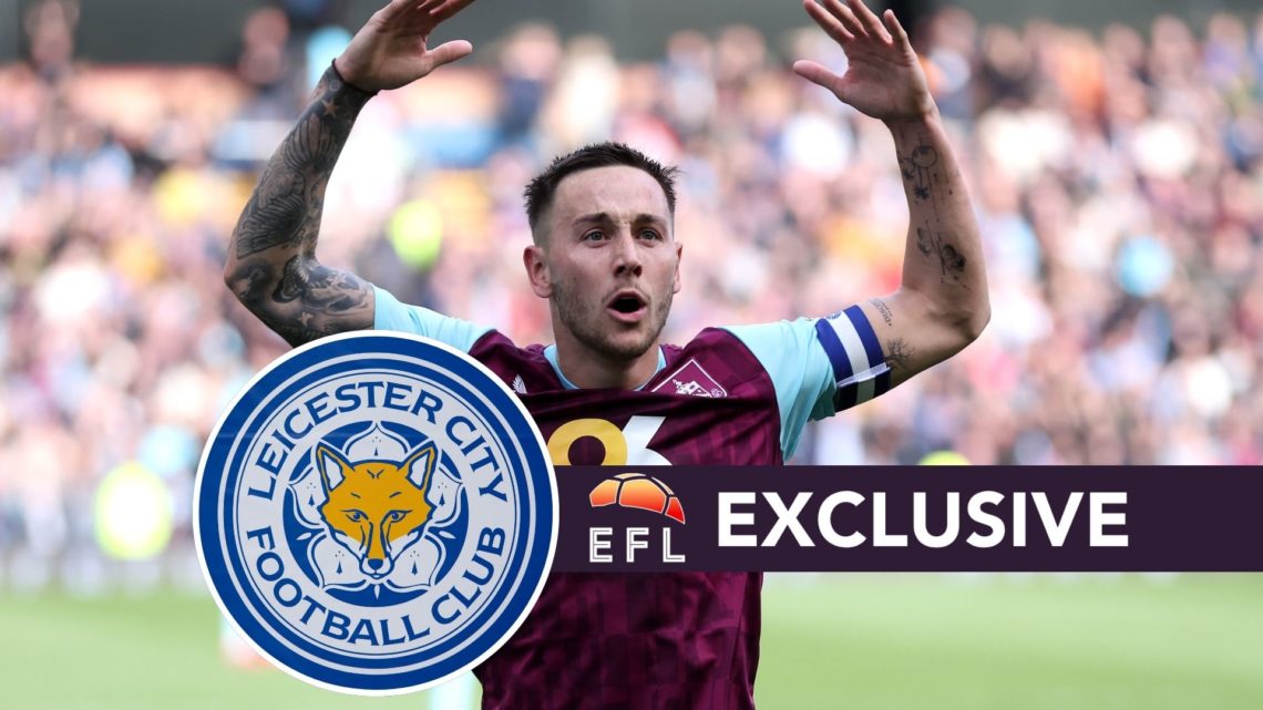 Josh Brownhill of Burnley celebrates scoring his team's second goal from the penalty-spot during the Sky Bet Championship match between Burnley FC ...