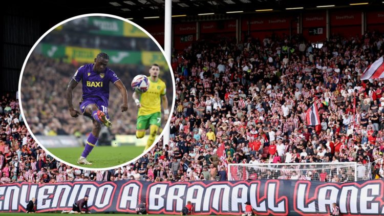 Alex Matos (main) and Bramall Lane (inset)