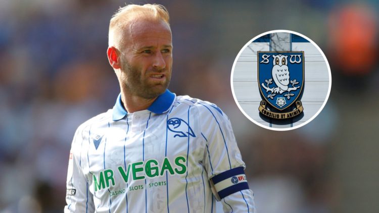 Barry Bannan in action for Sheffield Wednesday in the Championship, and inset, the Sheffield Wednesday FC badge.