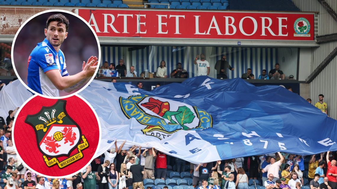 Blackburn Rovers fans, Lewis Travis (inset) and Wrexham (inset)