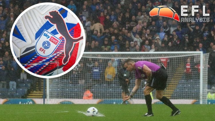 The referee abandons the Blackburn Rovers vs Ipswich Town game.