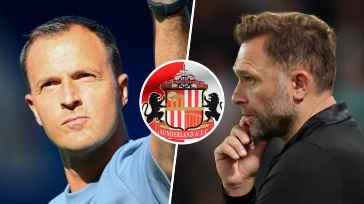 chris davies (left) and john eustace (right) and sunderland (inset)