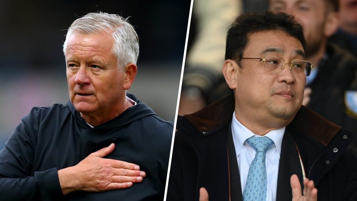 Split image of Sheffield United manager Chris Wilder and Sheffield Wednesday chairman Dejphon Chansiri.