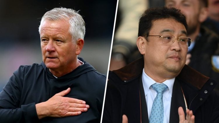 Split image of Sheffield United manager Chris Wilder and Sheffield Wednesday chairman Dejphon Chansiri.