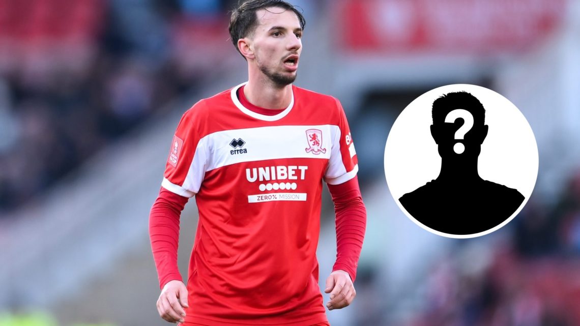 Dan Barlaser of Middlesbrough looks on during the Emirates FA Cup Third Round match between Middlesbrough and Blackburn Rovers. Inset, Mystery Player