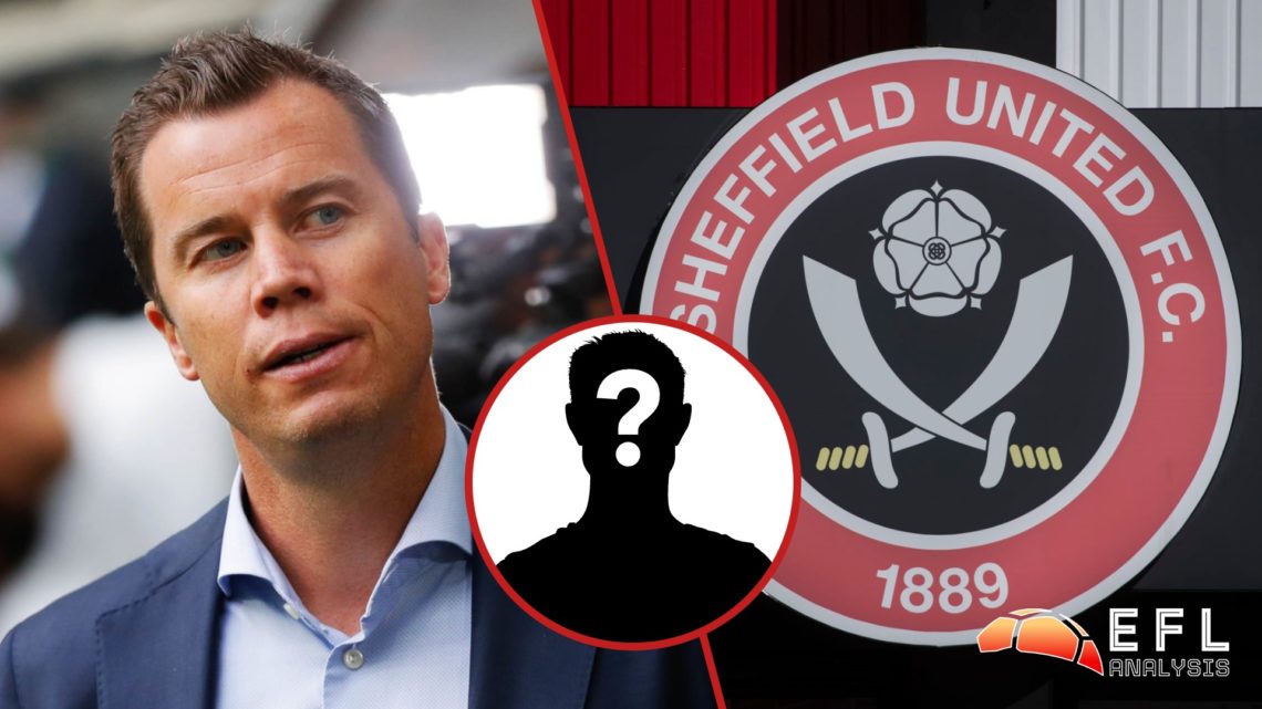 Split image showing Malmo sporting director Daniel Andersson and the Sheffield United badge outside Bramall Lane