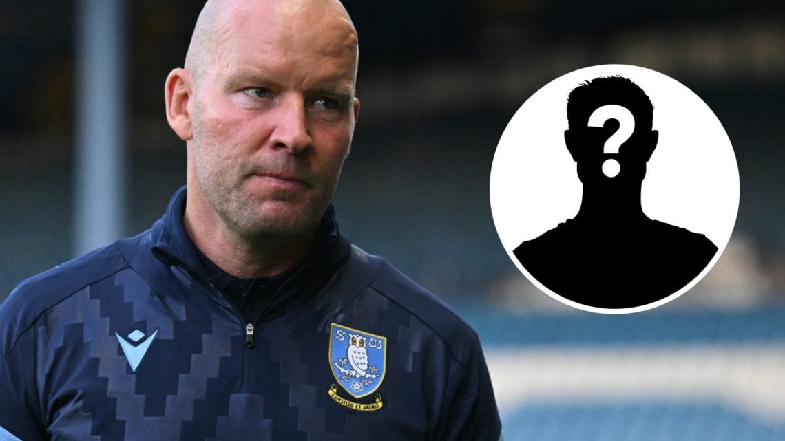 Sheffield Wednesday's Danish manager Henrik Pedersen arrives ahead of kick-off. Inset: mystery person