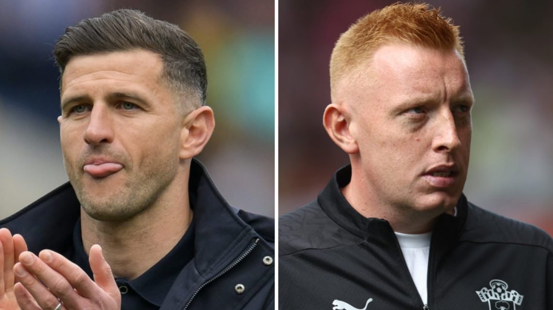 Split image of Portsmouth manager John Mousinho (L) and Southampton manager Will Still (R)