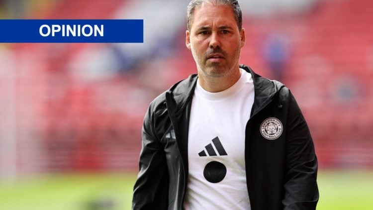 Marti Cifuentes arrives with the Leicester City squad for the Championship game vs Charlton Athletic