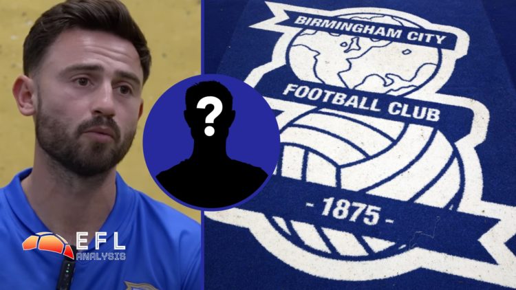 Split image showing new Blues signing Patrick Roberts and the Birmingham City badge at St Andrews