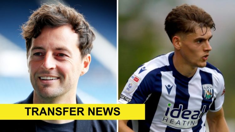 Split image of West Brom manager Ryan Mason and former player Tom Fellows.