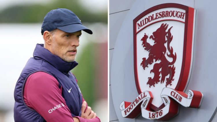 Thomas Tuchel (left) and Middlesbrough (right)
