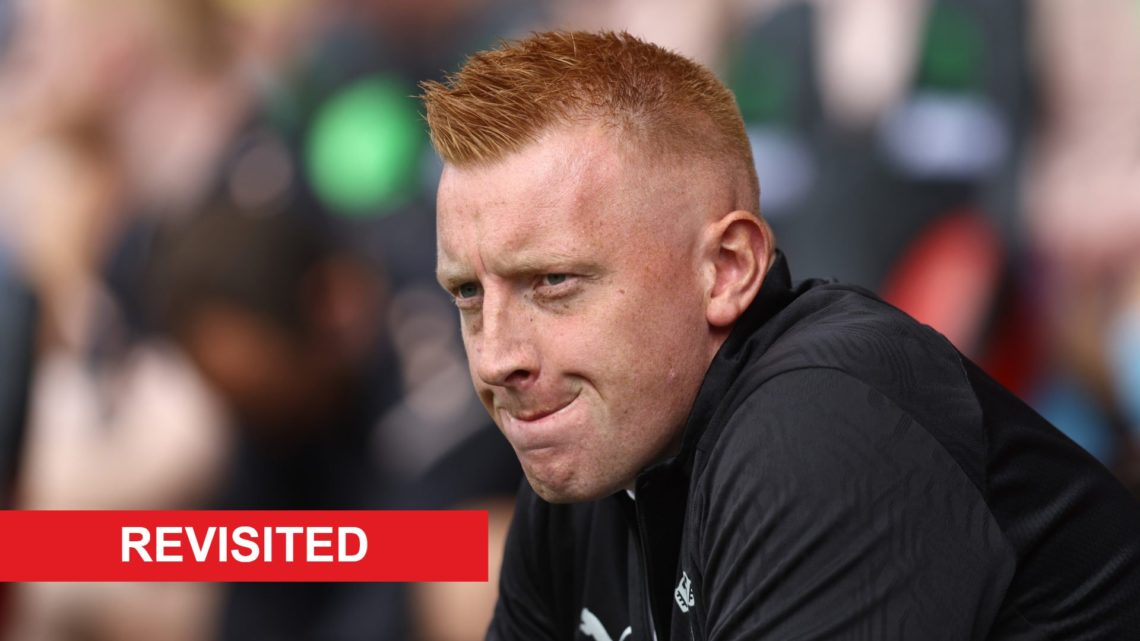Southampton manager Will Still looks on with a frustrated feeling after their draw against Portsmouth