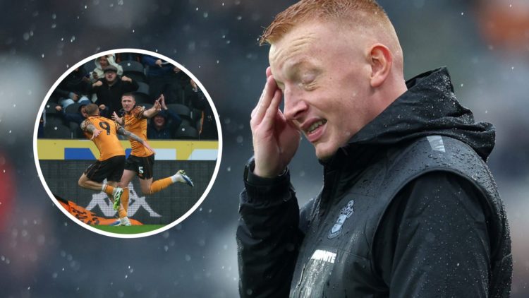 Will Still, Manager of Southampton, reacts. Inset: John Lundstram of Hull City celebrates scoring